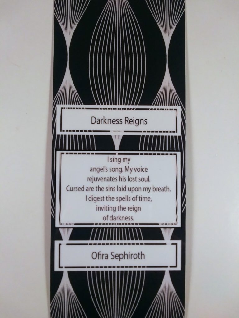 Darkness Reigns Bookmark by Rena Aliston